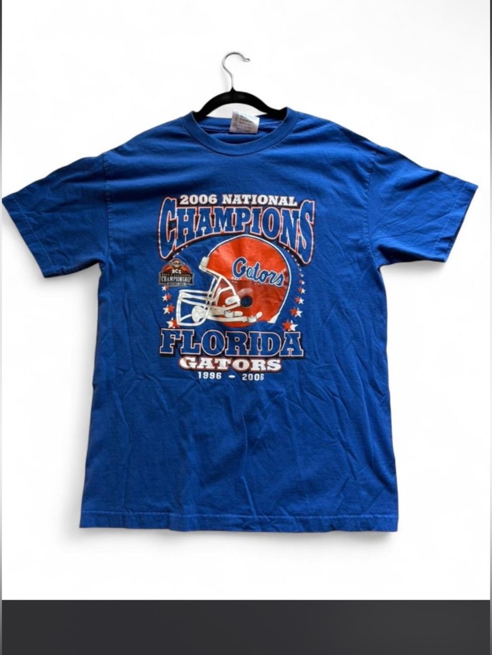 Y2K Florida Gators 2006 National Champions Blue Graphic T-Shirt